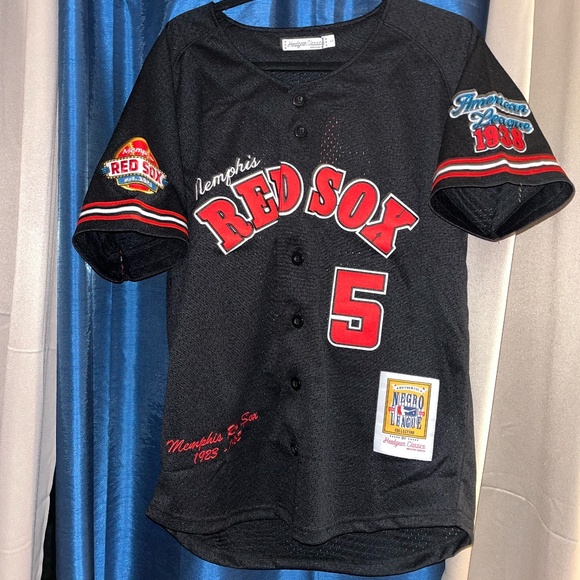 Headgear Classics Memphis Red Sox Embroidered Baseball Jersey